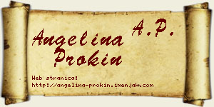 Angelina Prokin vizit kartica